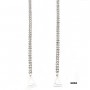 Bra Straps - Two-row Crystal Chain Strap - Clear - BS-HH04