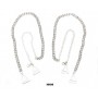 Bra Straps - Two-row Crystal Chain Strap - Clear - BS-HH04