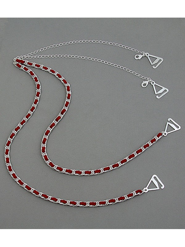 Bra Straps - CNL Style Chain Strap - Red - BS-HH165RD