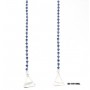 Bra Straps - Single Line Crystal Chain Strap - Blue - BS-HH19BL