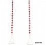 Bra Straps - Single Line Crystal Chain Strap - Pink - BS-HH19PK