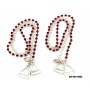 Bra Straps - Single Line Crystal Chain Strap - Red - BS-HH19RD