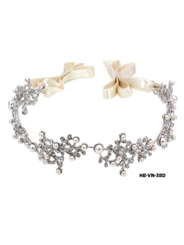 Head Band – Crystal & Pearl Beads