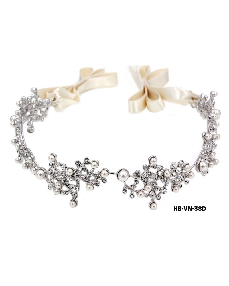 Head Band – Crystal & Pearl Beads