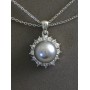 Gift set: Pearl Necklace + Earring + Ring Set - NE-NS6072B 