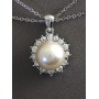 Gift set: Pearl Necklace + Earrings + Ring Set - NE-NS6072W