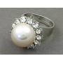 Gift set: Pearl Necklace + Earrings + Ring Set - NE-NS6072W