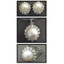 Gift set: Pearl Necklace + Earrings + Ring Set - NE-NS6072W