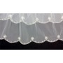 Veil - Multi Layer - Clear Beaded Embroidery - 36" - VL-V0014