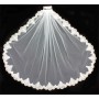 Veil - One Layer - Sequined lace embroidery - 36" - VL-V1050IV