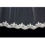 Veil - Sequined lace embroidery - 36" - VL-V1072IV