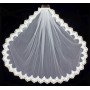 Veil - One Layer - Sequined lace embroidery - 36" - VL-V1073IV