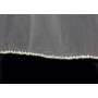 Veil - One layer - Silver pipe beaded hem - 36" - VL-V2010IV