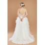 Glitter Floral Spaghetti Straps Ball Gown Wedding Dress - CB-B1001