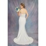 Fitted & Flare Sweetheart Sequined Over-lace Corset Wedding Dress - Plus Size  - CB-F1001P