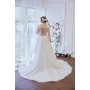 A-line Plunge V  with Detachable Puffy Long Sleeves Wedding Dress - LV-A4001