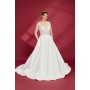 Sparkling Beads and Sequined A-line V cut Wedding Dress - Plus Size - OU-A3002P