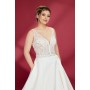 Sparkling Beads and Sequined A-line V cut Wedding Dress - OU-A3002