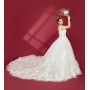 Ball Gown Off-Shoulder Semi-V cut Wedding Dress - Plus Size - OU-B5002P