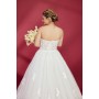 Fitted and Flare Sweet-heart with Over-Skirt Wedding Dress - OU-F1003OS