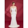 Fitted and Flare Sweet-heart with Over-Skirt Wedding Dress - OU-F1003OS