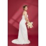 Fitted and Flare Sweet-heart with Over-Skirt Wedding Dress - OU-F1003OS