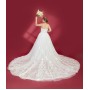 Fitted and Flare Sweet-heart with Over-Skirt Wedding Dress - OU-F1003OS